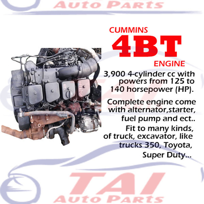 トラック用ディーゼルエンジン 4BT 3.9L 4シリンダー リコンディション 4BT モーター