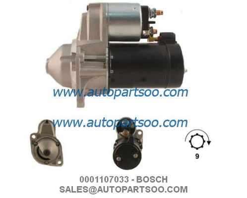 お買い得 0001107033 0001107062 - BOSCH スターターモーター 12V 1.1KW 9T MOTORES DE ARRANQUE オンライン