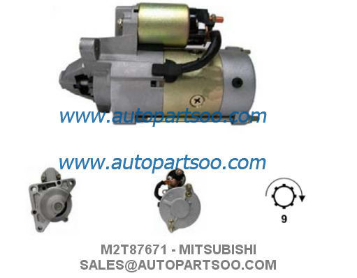 お買い得 M2T87671 0986020091 - 三菱スターターモーター 12V 2.2KW 9T MOTORES DE ARRANQUE オンライン