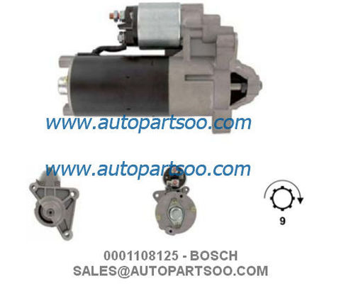 お買い得 0001108125 0001108162 - BOSCH スターターモーター 12V 1.4KW 9T MOTORES DE ARRANQUE オンライン