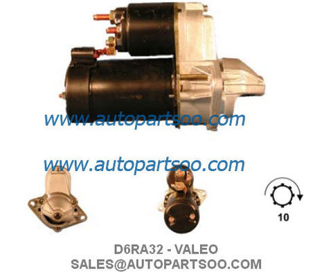 お買い得 D6RA32 D6RA62 - VALEO スターター モーター 12V 0.9KW 10T MOTORES DE ARRANQUE オンライン