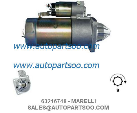 お買い得 63216748 MT67DB - MARELLI スターター モーター 24V 4KW 9T MOTORES DE ARRANQUE オンライン